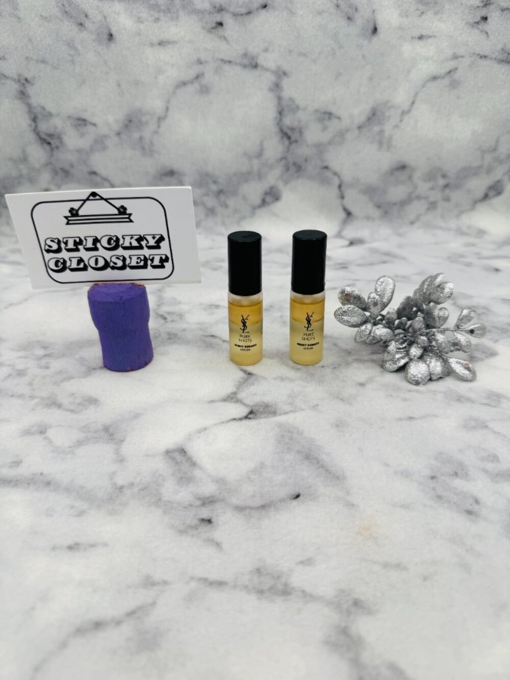 Yves Saint Laurent Skincare Gift Set-Pure Shots Night Reboot Serum,2X7ml-2pc-NEW